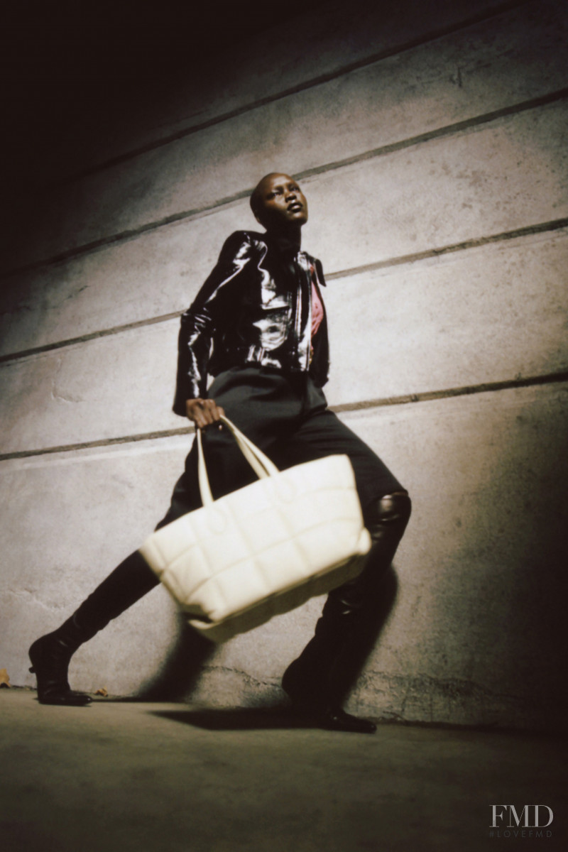 Grace Bol featured in  the Khaite lookbook for Pre-Fall 2021