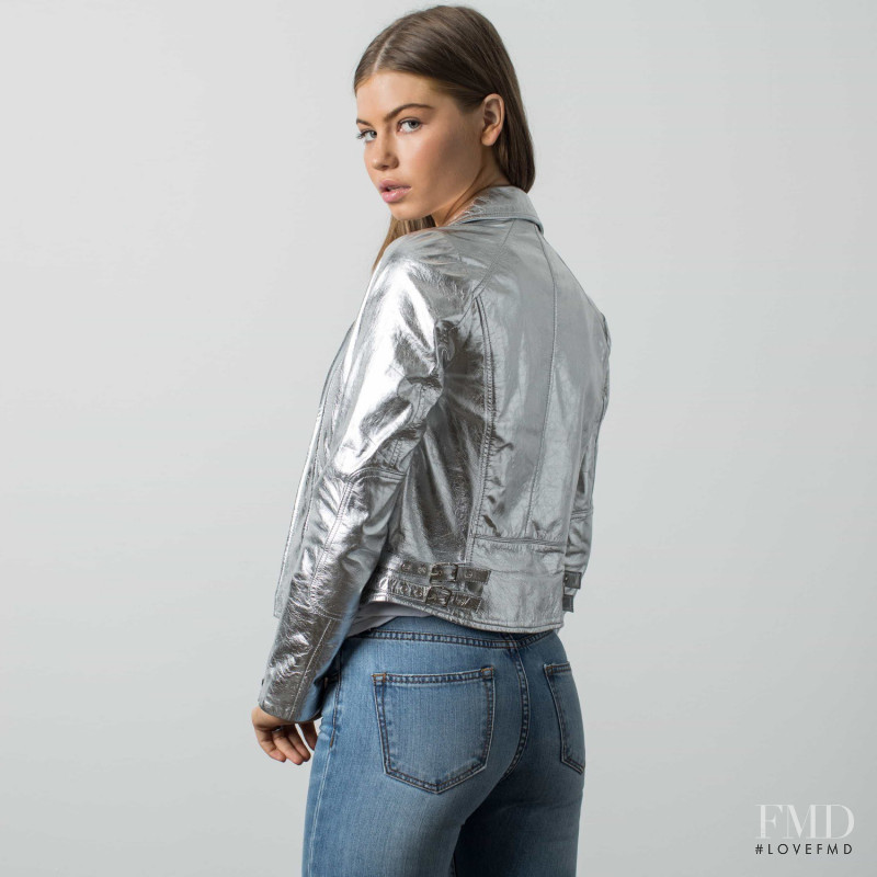 Kate Li featured in  the DSTLD Jeans lookbook for Pre-Fall 2017