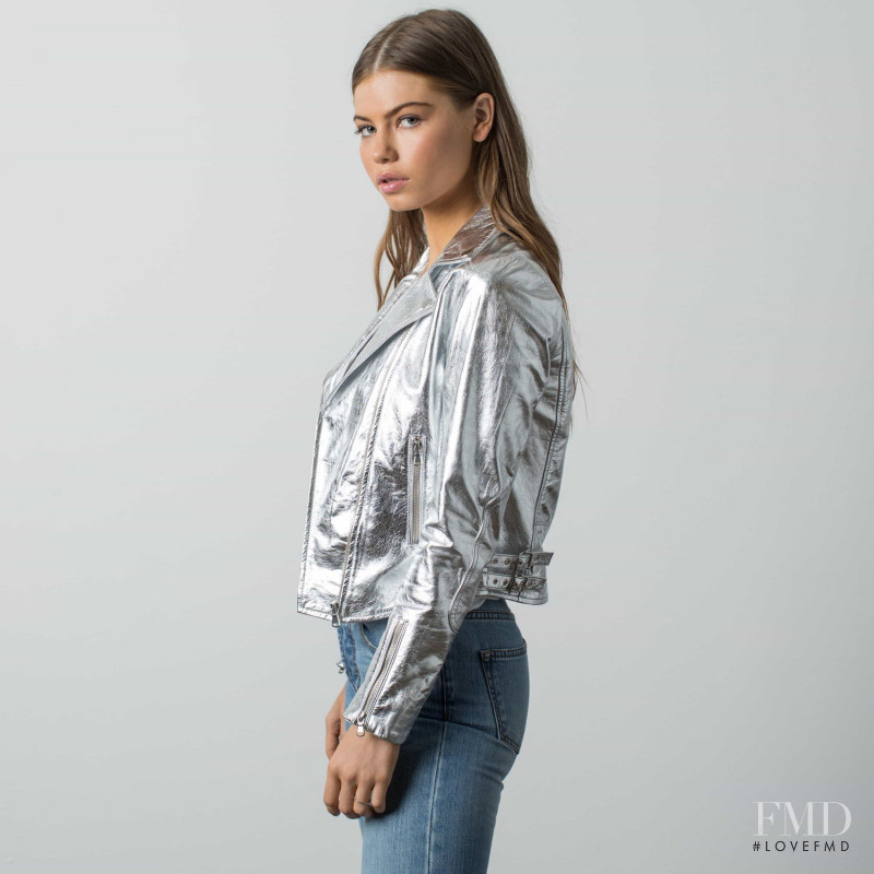 Kate Li featured in  the DSTLD Jeans lookbook for Pre-Fall 2017