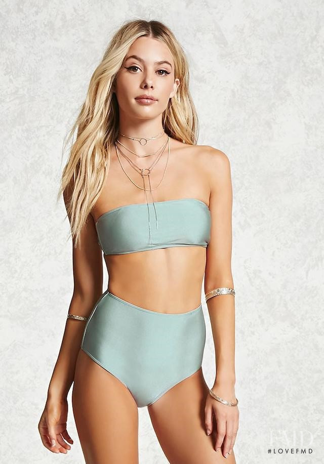 Celeste Bright featured in  the Forever 21 catalogue for Summer 2017