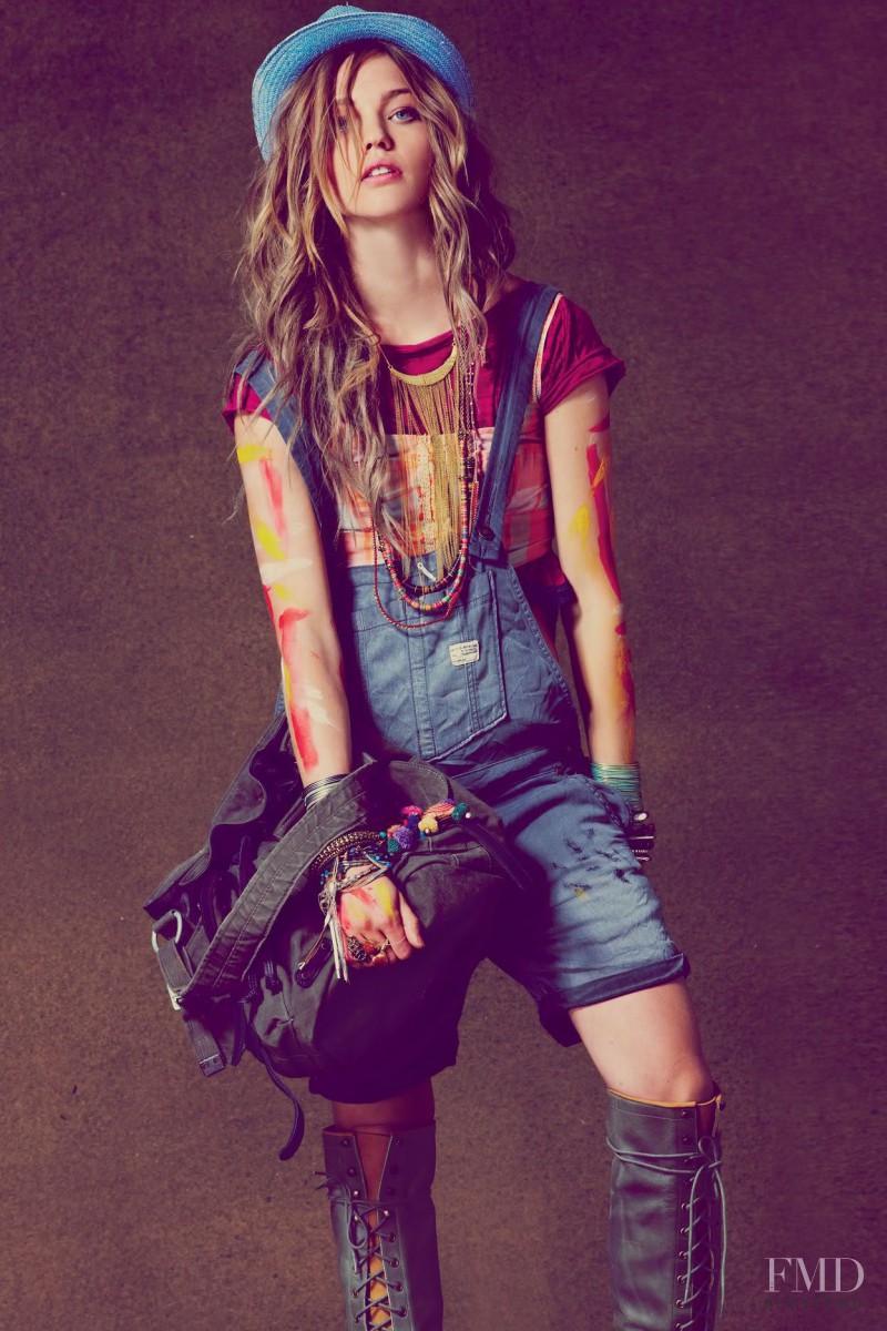 Sasha Pivovarova featured in  the Free People lookbook for Spring/Summer 2011