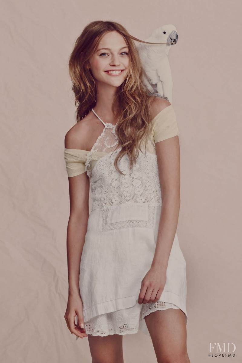 Sasha Pivovarova featured in  the Free People lookbook for Spring/Summer 2011