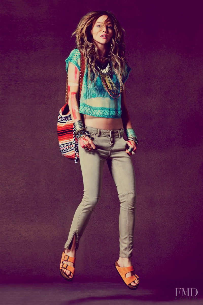 Sasha Pivovarova featured in  the Free People lookbook for Spring/Summer 2011