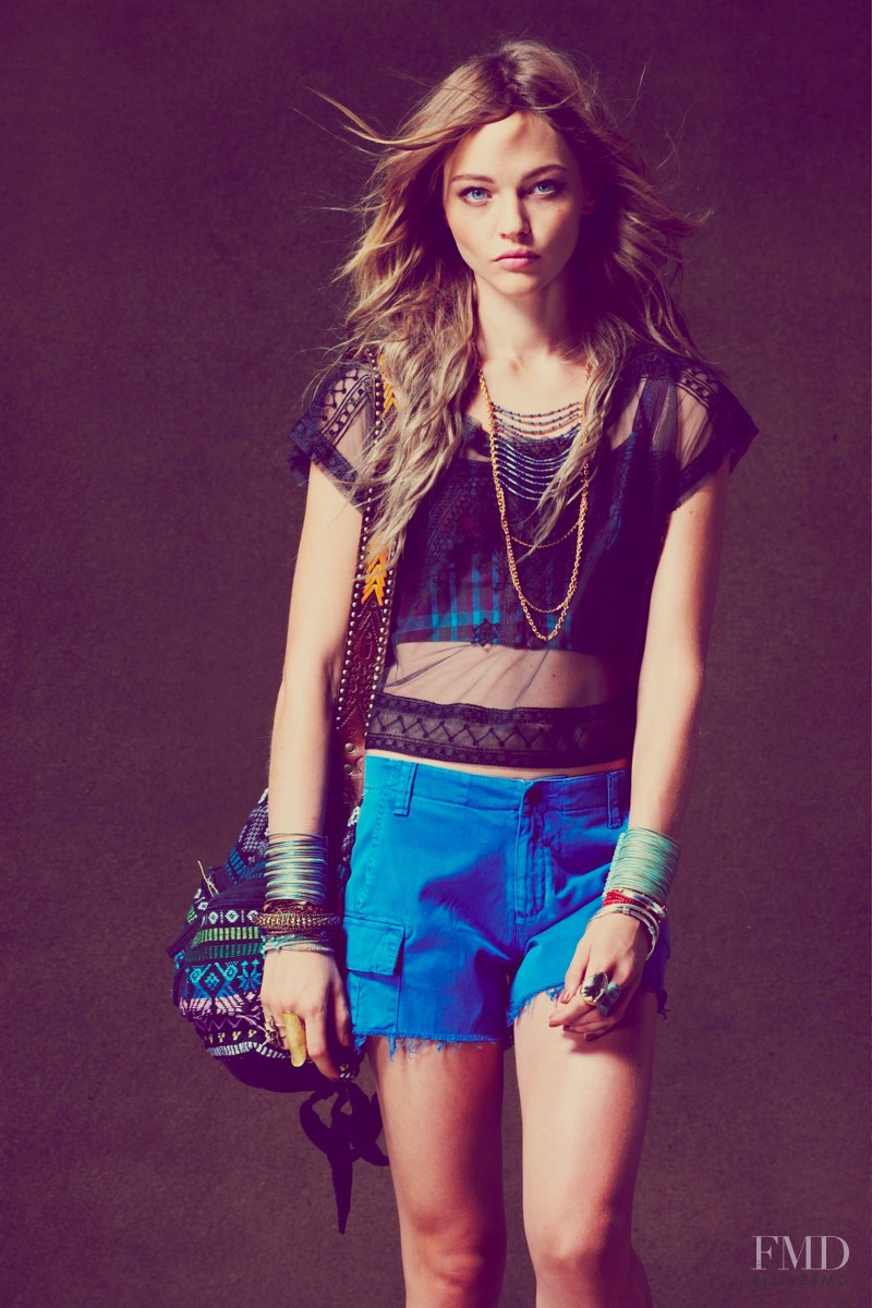 Sasha Pivovarova featured in  the Free People lookbook for Spring/Summer 2011