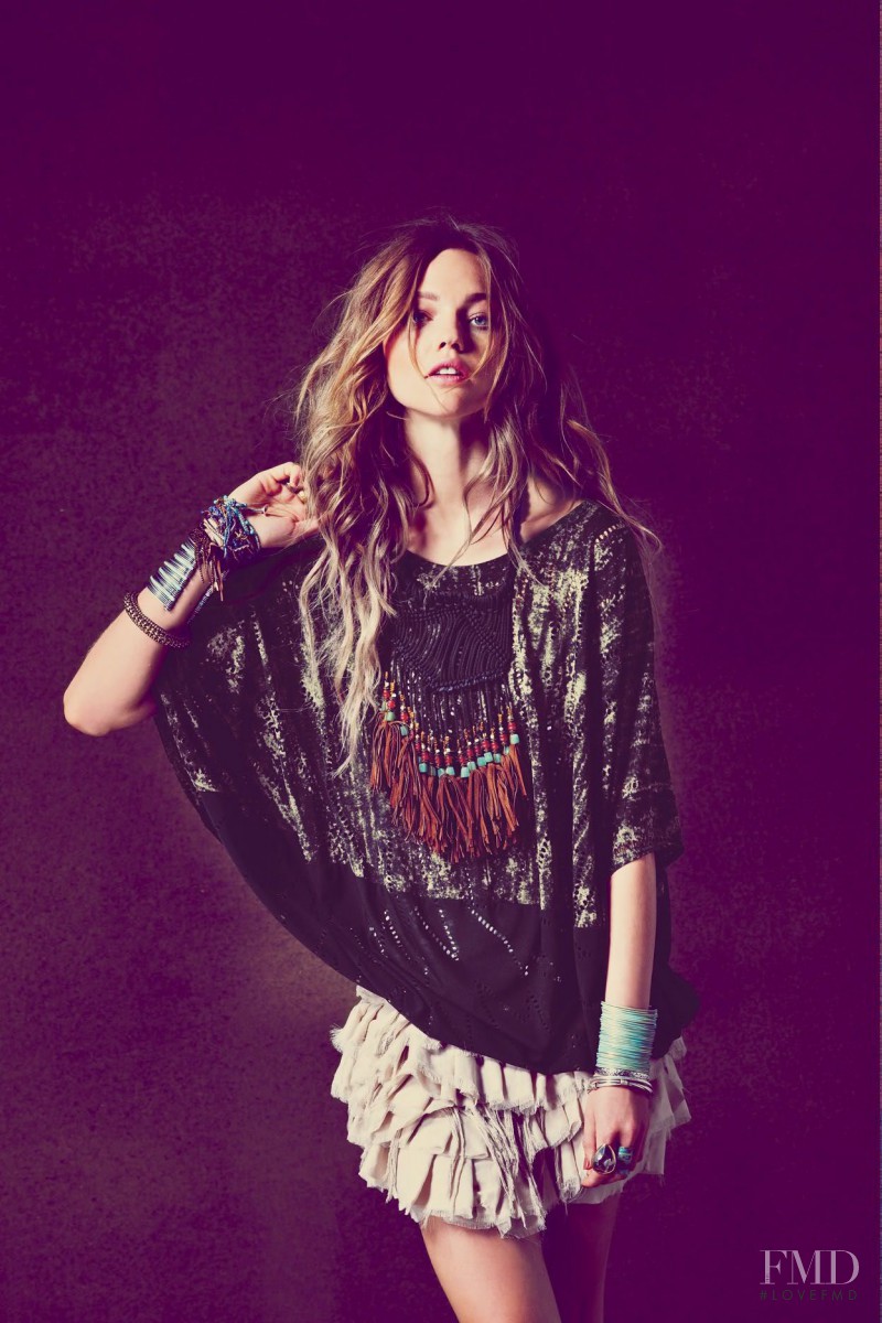 Sasha Pivovarova featured in  the Free People lookbook for Spring/Summer 2011