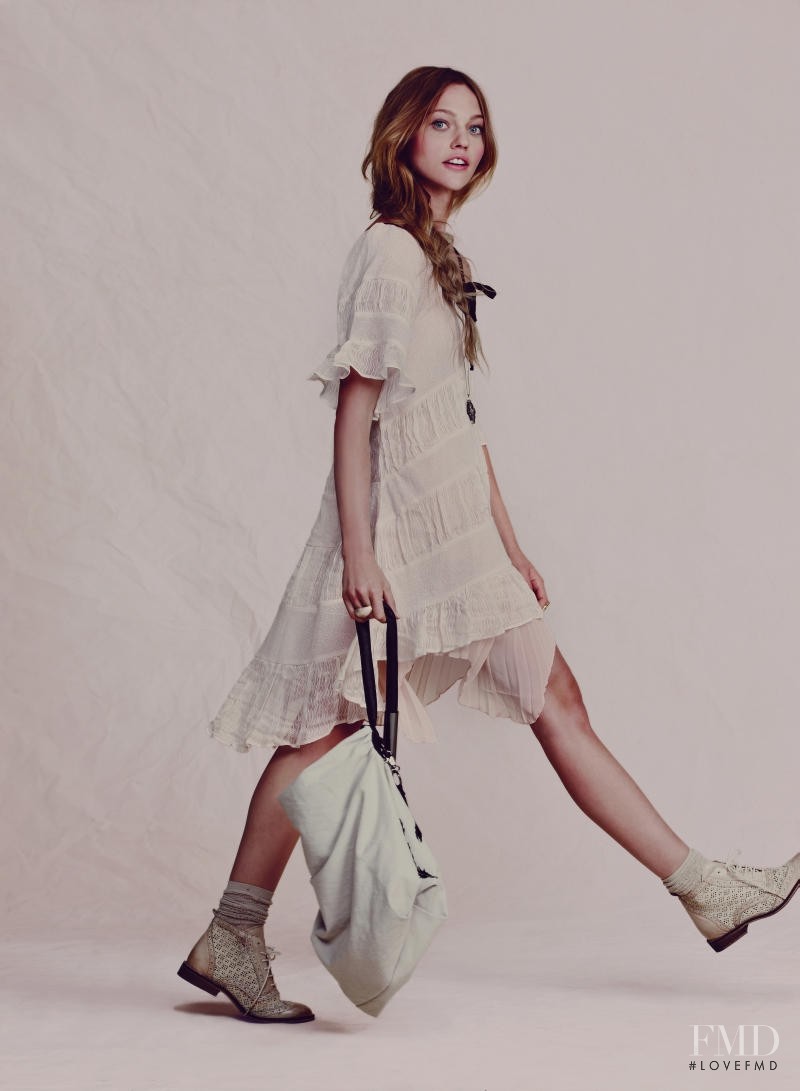 Sasha Pivovarova featured in  the Free People lookbook for Spring/Summer 2011