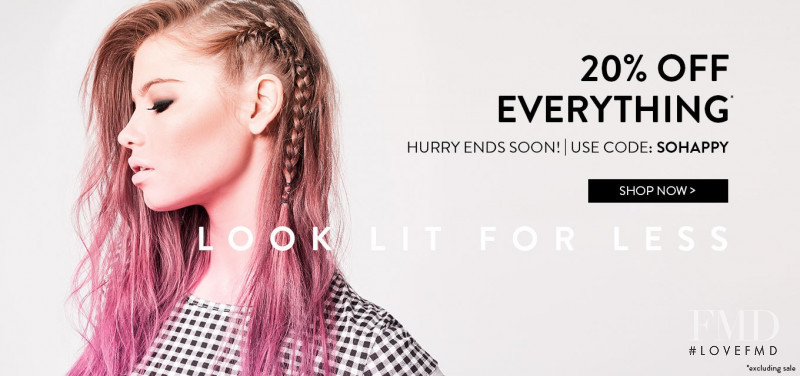 Kate Li featured in  the Boohoo advertisement for Spring/Summer 2016