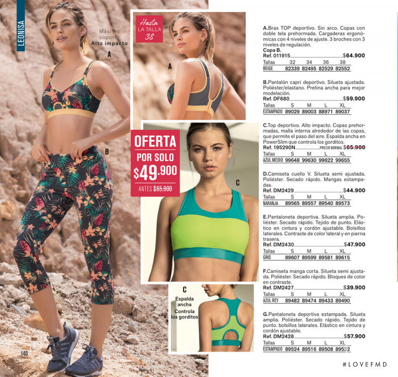 Kate Li featured in  the Leonisa Underwear catalogue for Spring/Summer 2018