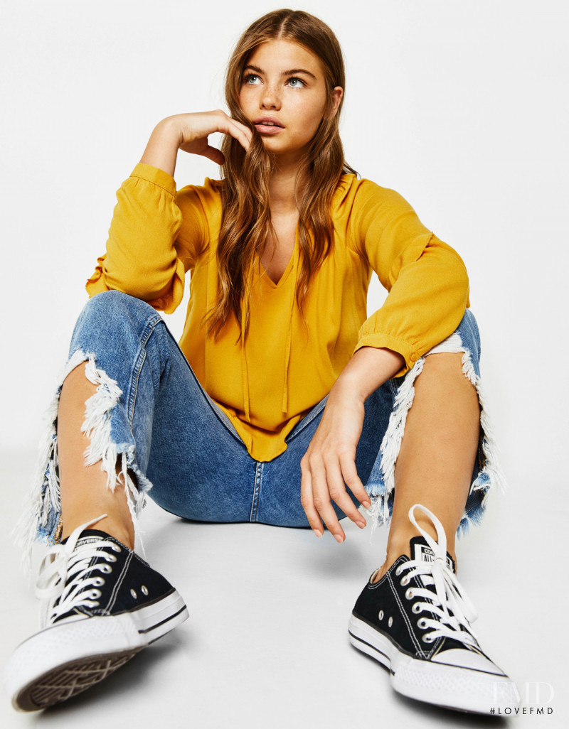 Kate Li featured in  the Bershka catalogue for Spring/Summer 2018