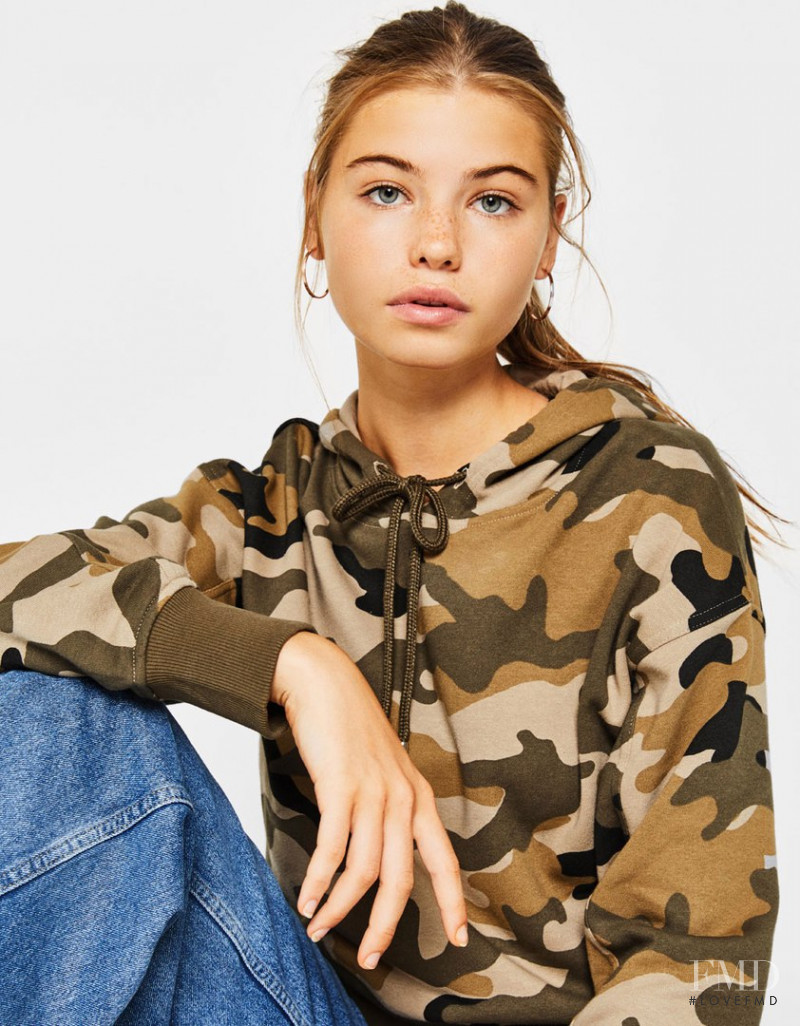 Kate Li featured in  the Bershka catalogue for Spring/Summer 2018