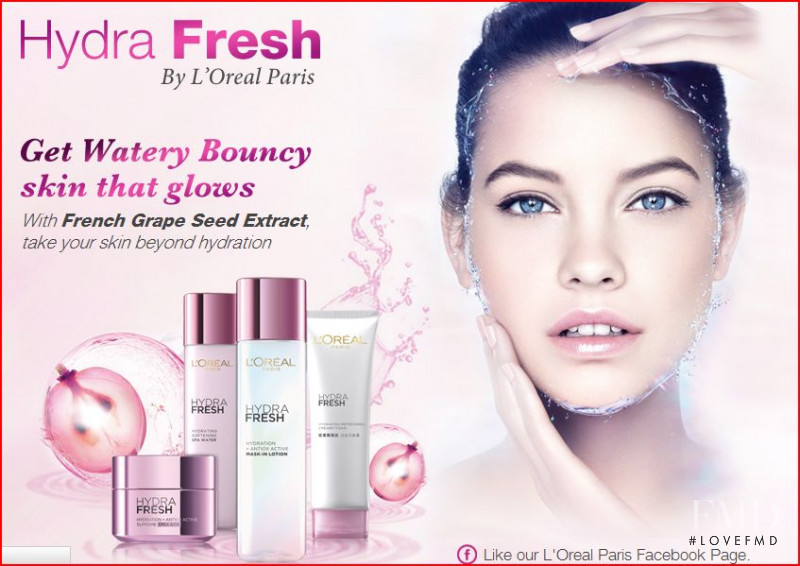 Barbara Palvin featured in  the L\'Oreal Paris Hydra Fresh advertisement for Autumn/Winter 2013