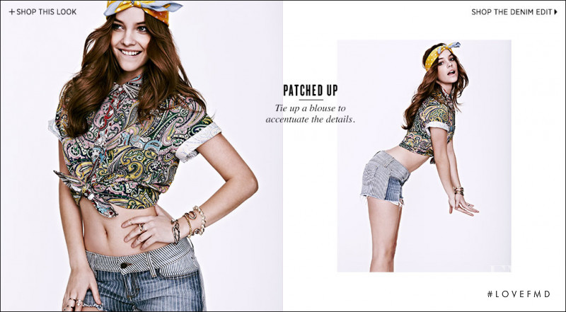 Barbara Palvin featured in  the Shopbop lookbook for Summer 2013