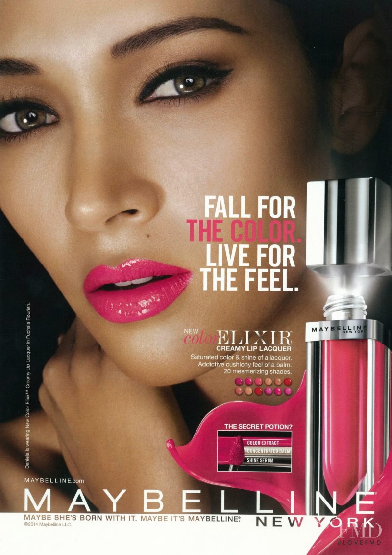 Daniela de Jesus featured in  the Maybelline advertisement for Spring/Summer 2014