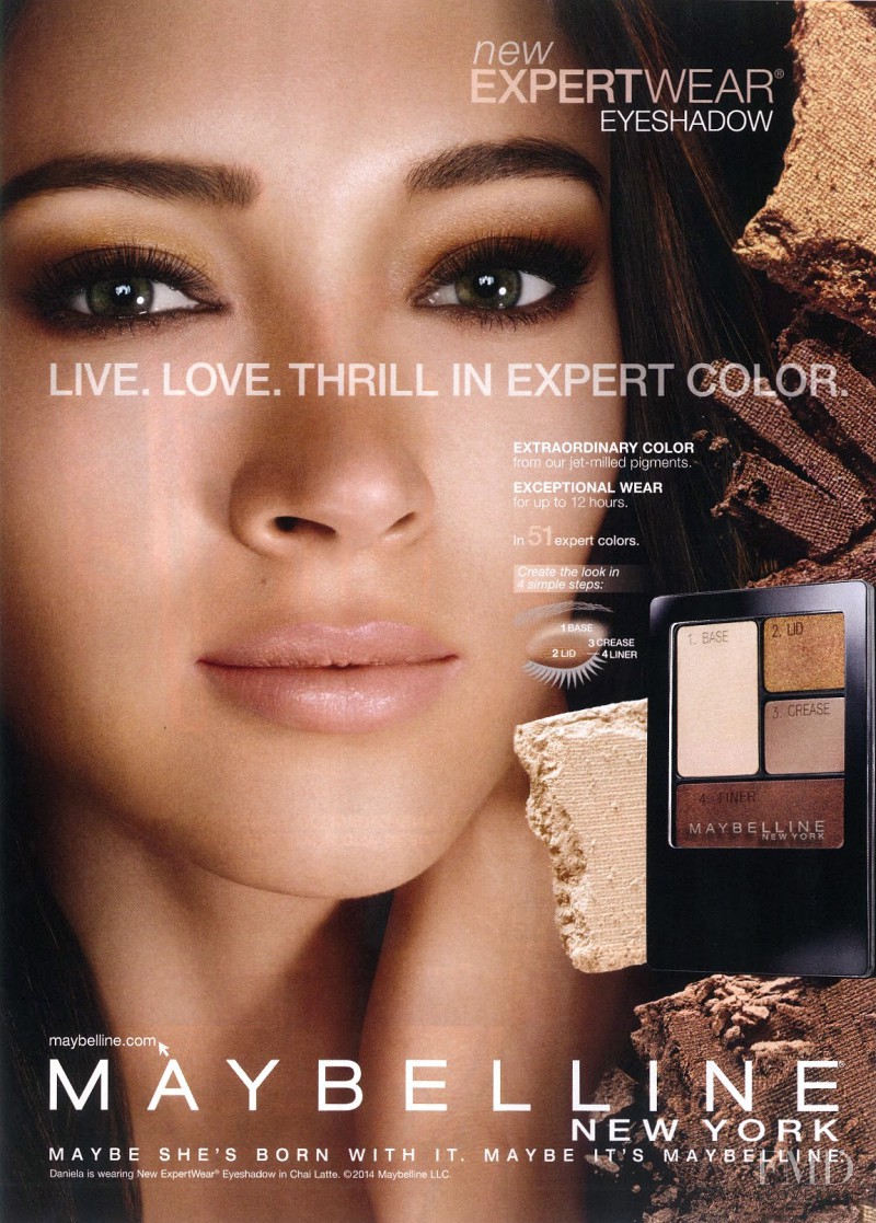 Daniela de Jesus featured in  the Maybelline advertisement for Spring/Summer 2014
