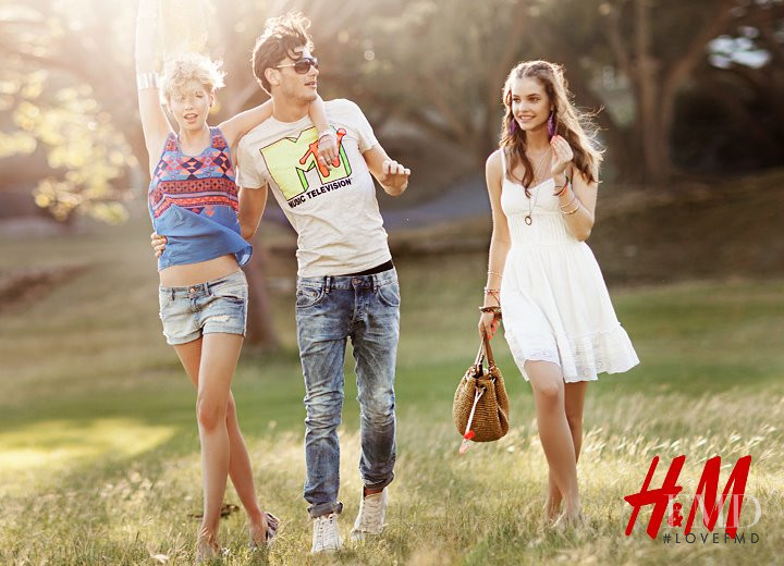 Barbara Palvin featured in  the H&M advertisement for Summer 2012