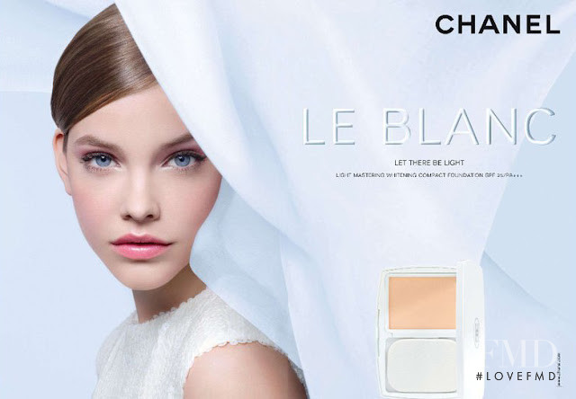 Barbara Palvin featured in  the Chanel Beauty Le Blanc advertisement for Spring/Summer 2012