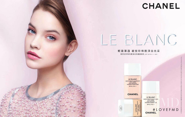 Barbara Palvin featured in  the Chanel Beauty Le Blanc advertisement for Spring/Summer 2012