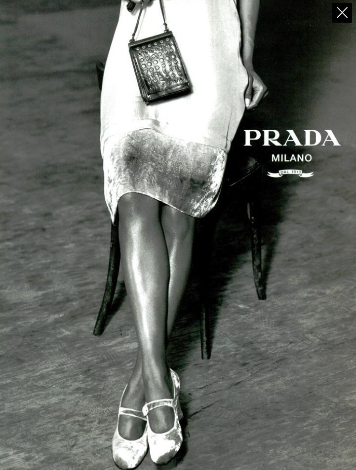 Naomi Campbell featured in  the Prada advertisement for Autumn/Winter 1994