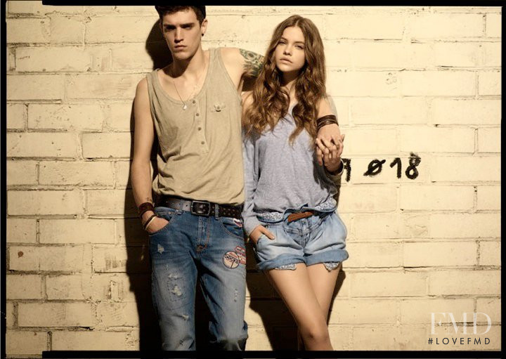 Barbara Palvin featured in  the Pull & Bear advertisement for Spring/Summer 2010