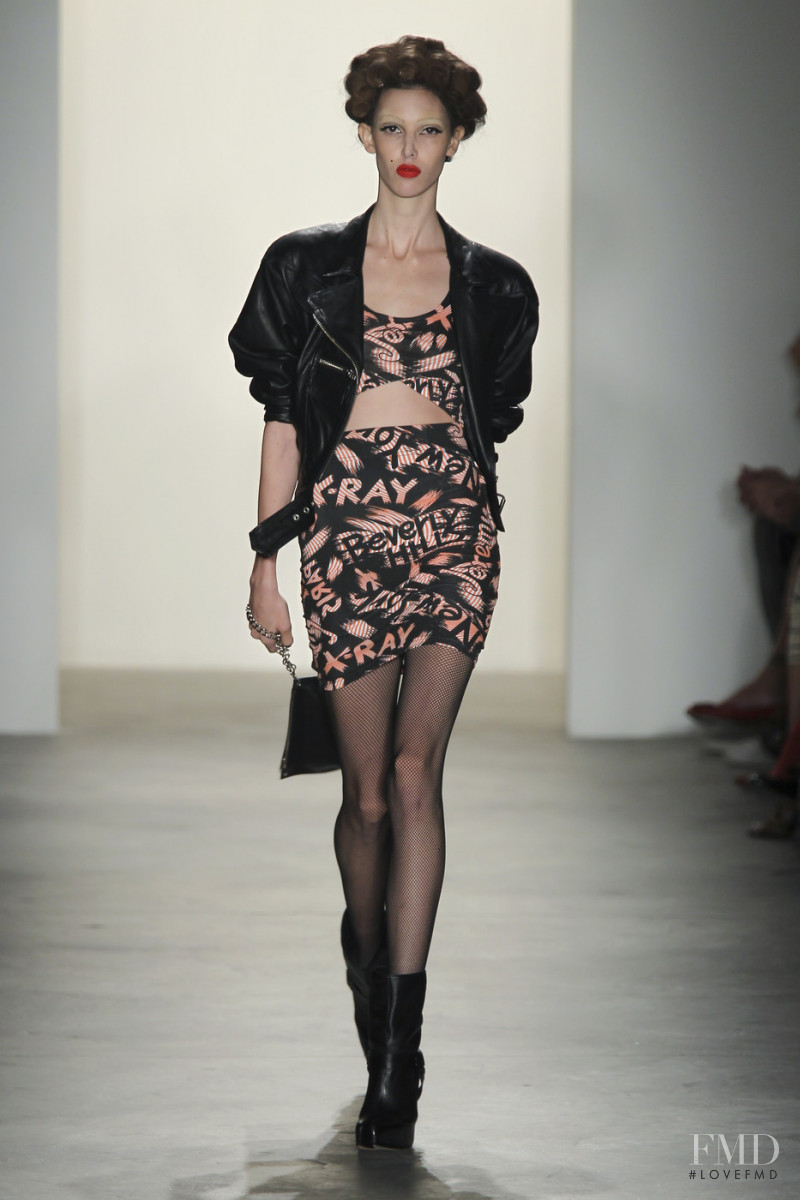 Ruby Aldridge featured in  the Jeremy Scott fashion show for Spring/Summer 2011