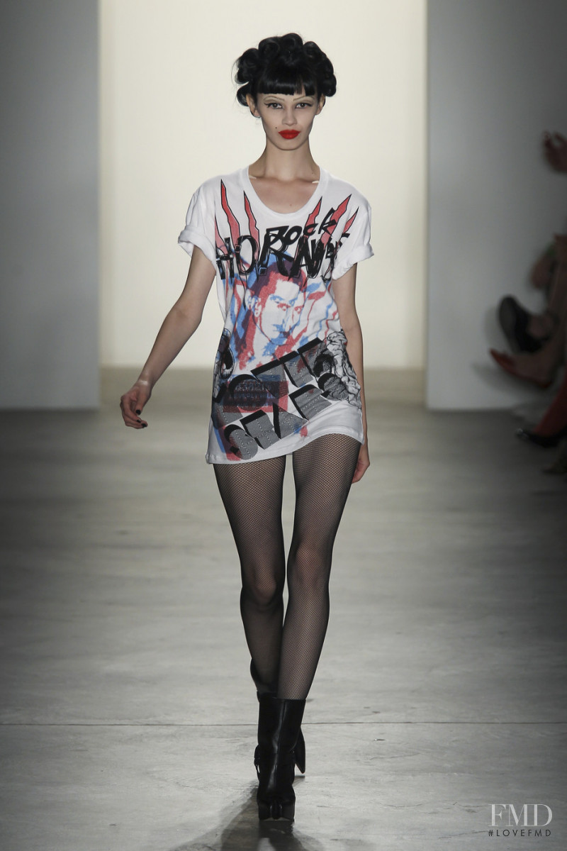 Ranya Mordanova featured in  the Jeremy Scott fashion show for Spring/Summer 2011