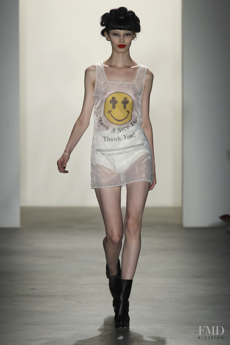 Ranya Mordanova featured in  the Jeremy Scott fashion show for Spring/Summer 2011