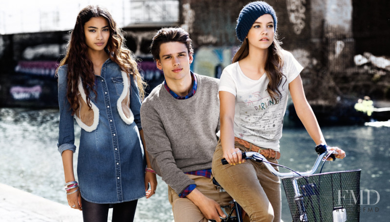 Barbara Palvin featured in  the H&M Autumn Authentic Collection lookbook for Fall 2011