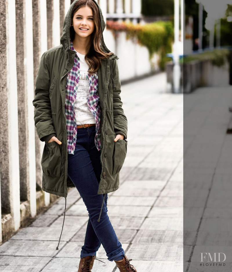 Barbara Palvin featured in  the H&M Autumn Authentic Collection lookbook for Fall 2011