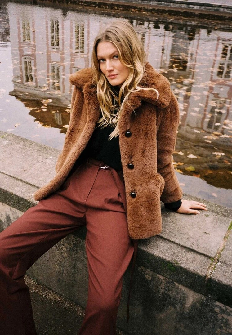 Toni Garrn featured in  the Zalando lookbook for Winter 2020