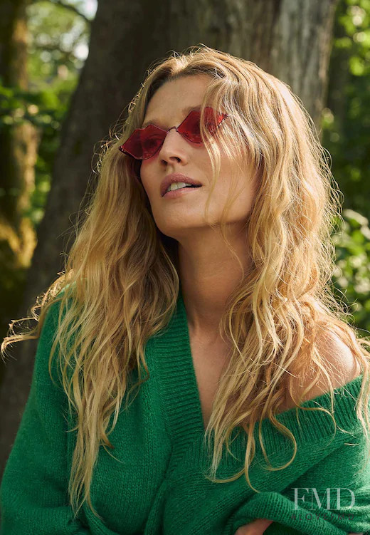 Toni Garrn featured in  the Zalando Summer at Home lookbook for Spring/Summer 2020