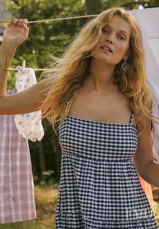 Toni Garrn featured in  the Zalando Summer at Home lookbook for Spring/Summer 2020