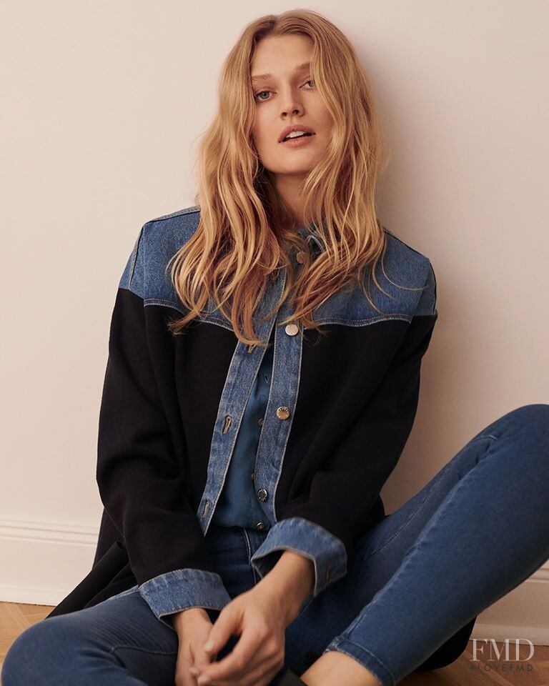 Toni Garrn featured in  the Zalando Summer at Home lookbook for Spring/Summer 2020