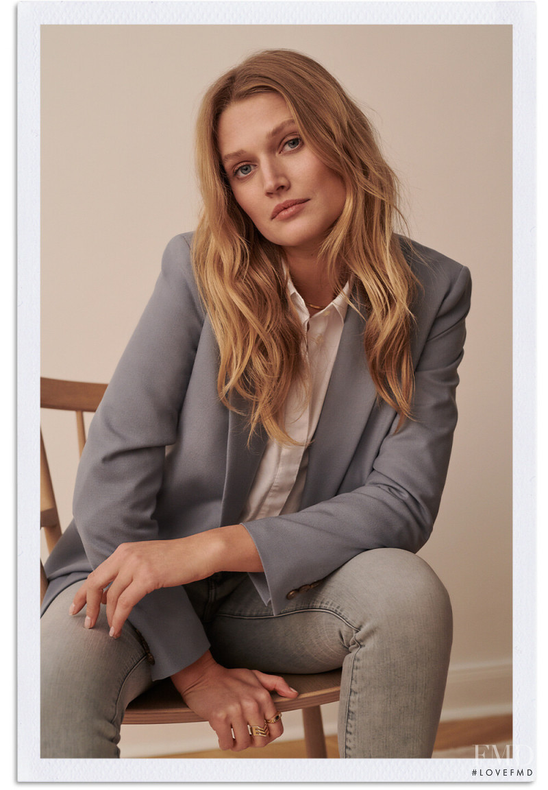 Toni Garrn featured in  the Zalando Summer at Home lookbook for Spring/Summer 2020