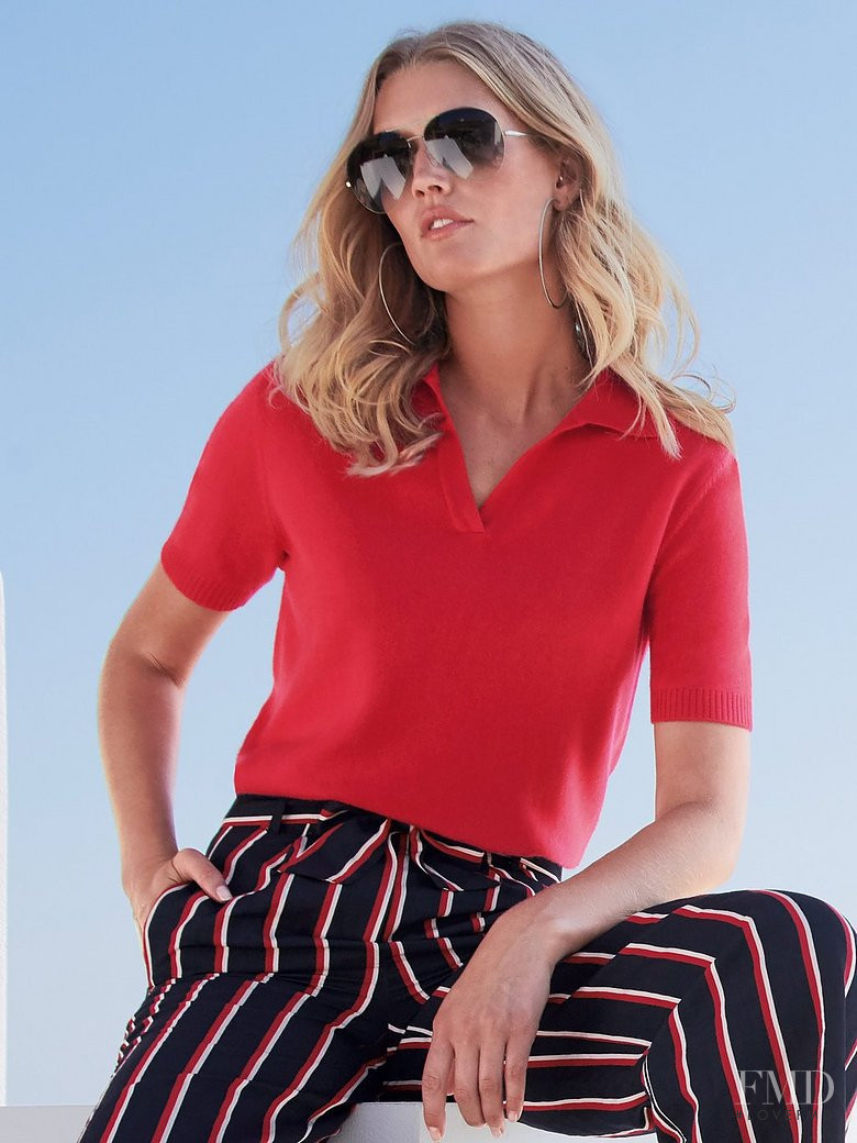 Toni Garrn featured in  the Peter Hahn catalogue for Spring/Summer 2020