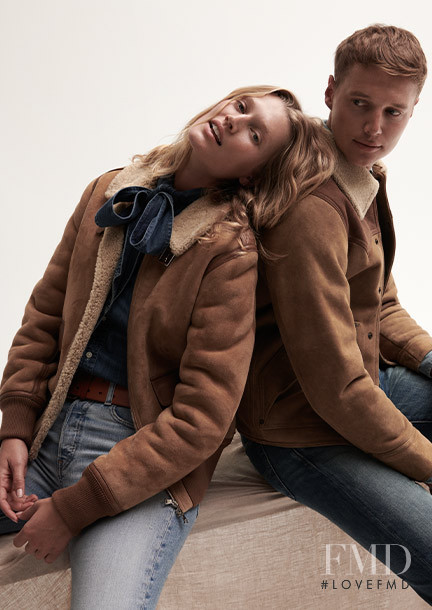 Toni Garrn featured in  the Breuninger advertisement for Autumn/Winter 2019