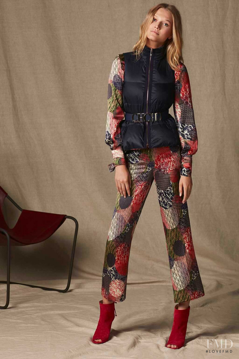 Toni Garrn featured in  the Carolina Herrera catalogue for Pre-Fall 2019