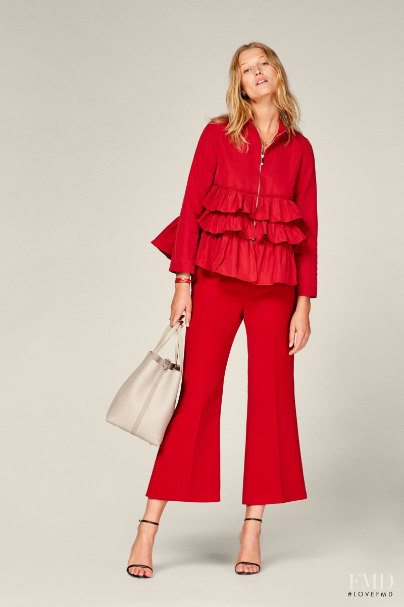 Toni Garrn featured in  the Carolina Herrera catalogue for Pre-Fall 2019