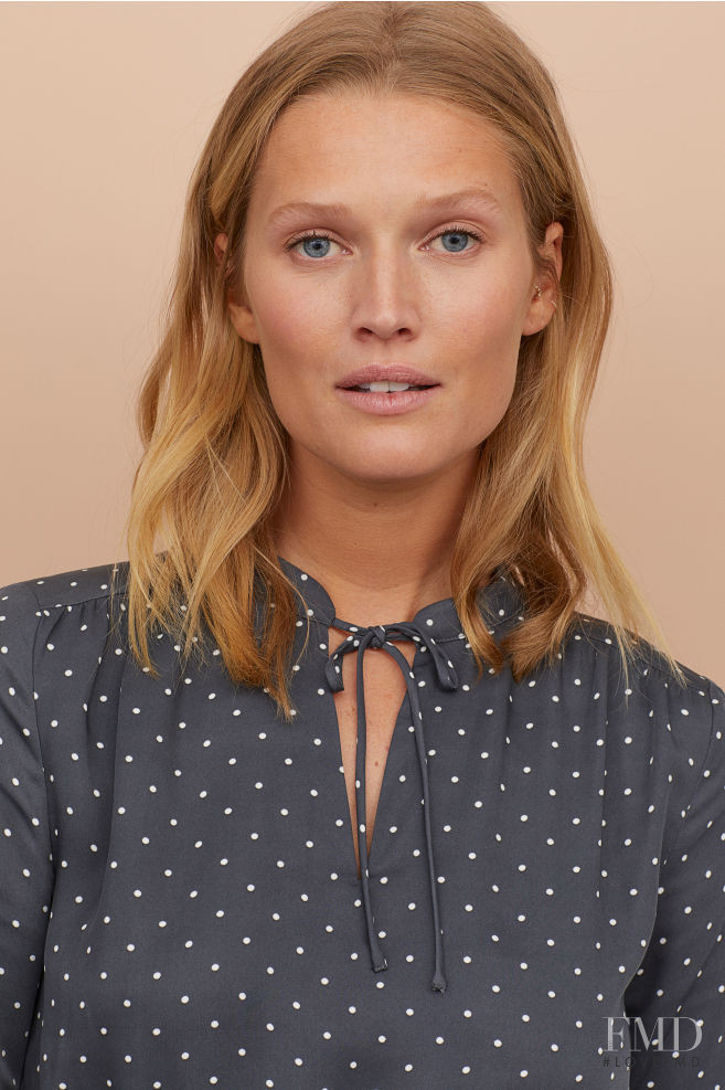 Toni Garrn featured in  the H&M Swimwear catalogue for Spring/Summer 2019