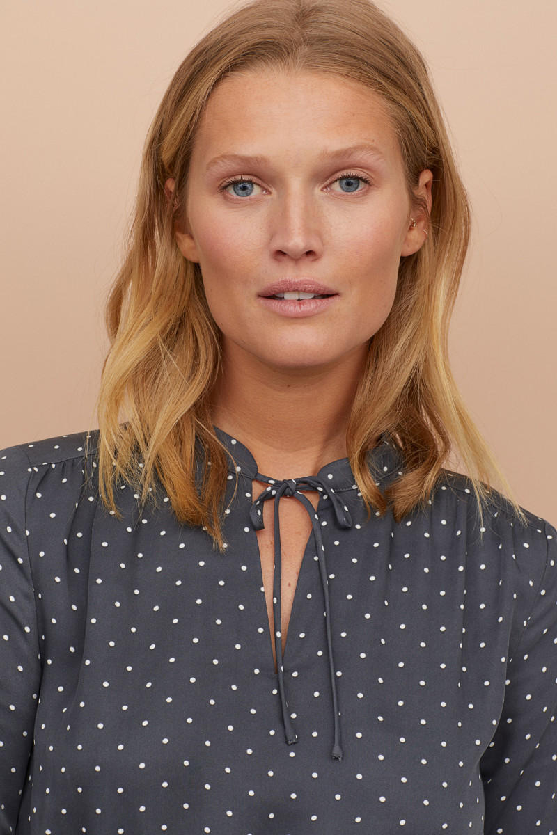 Toni Garrn featured in  the H&M Swimwear catalogue for Spring/Summer 2019