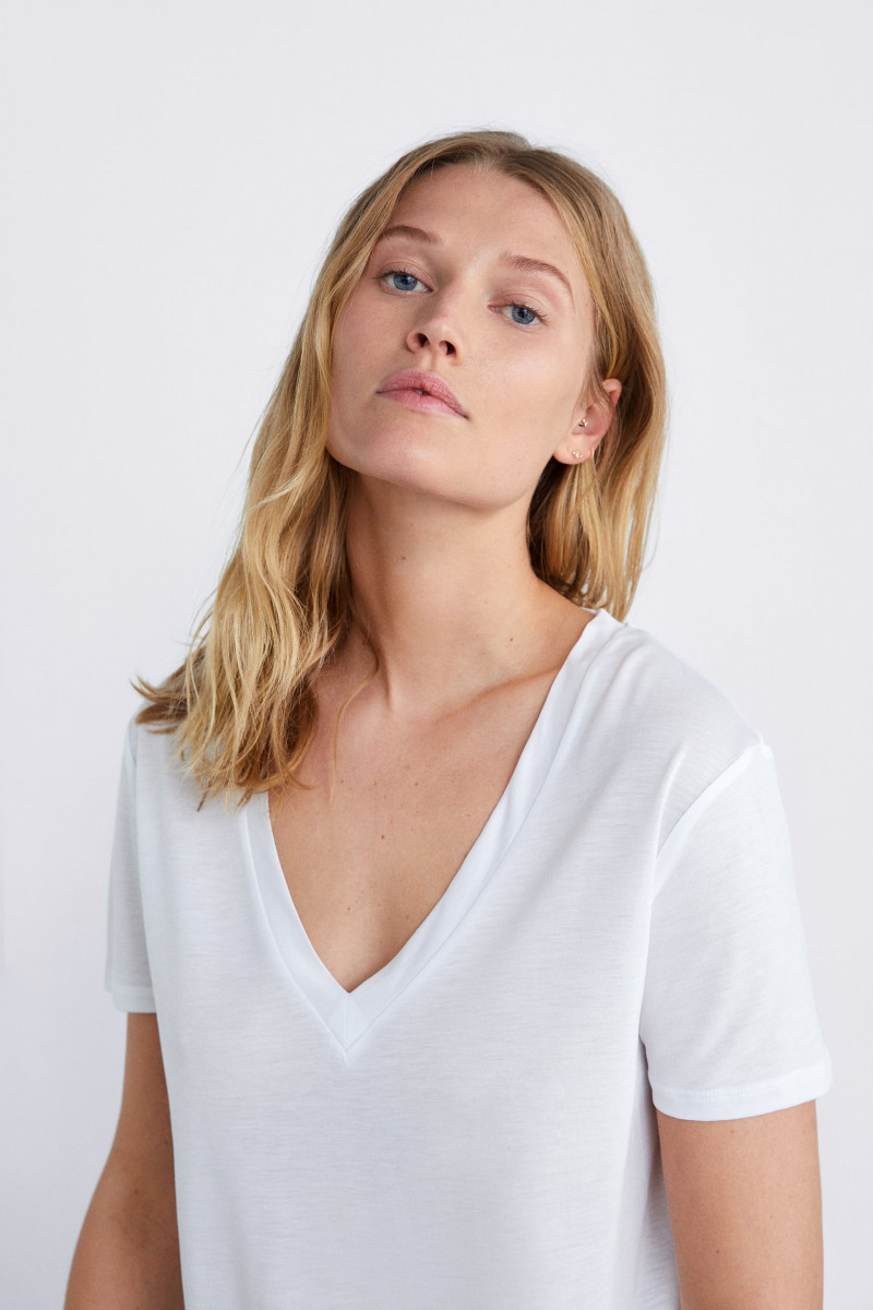 Toni Garrn featured in  the Zara catalogue for Summer 2019