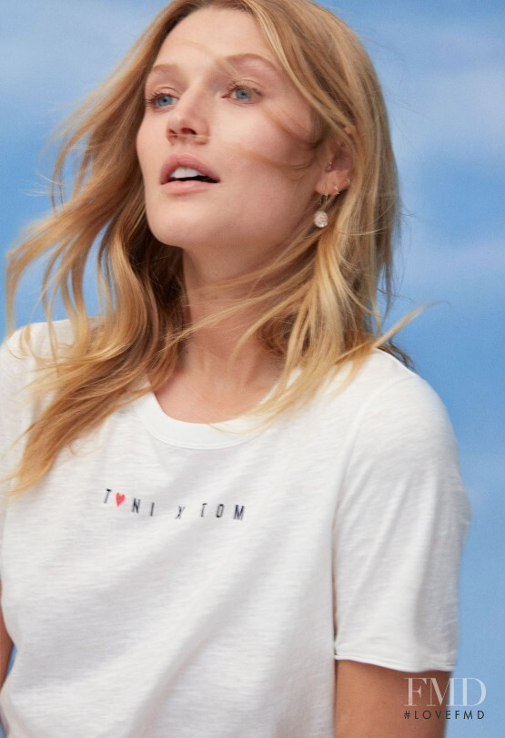 Toni Garrn featured in  the Tom Tailor x Toni advertisement for Spring/Summer 2019