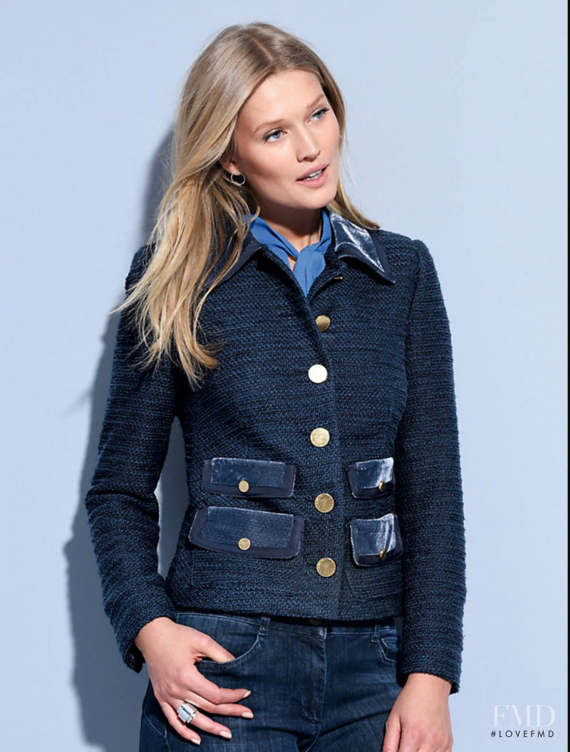 Toni Garrn featured in  the Peter Hahn catalogue for Autumn/Winter 2018