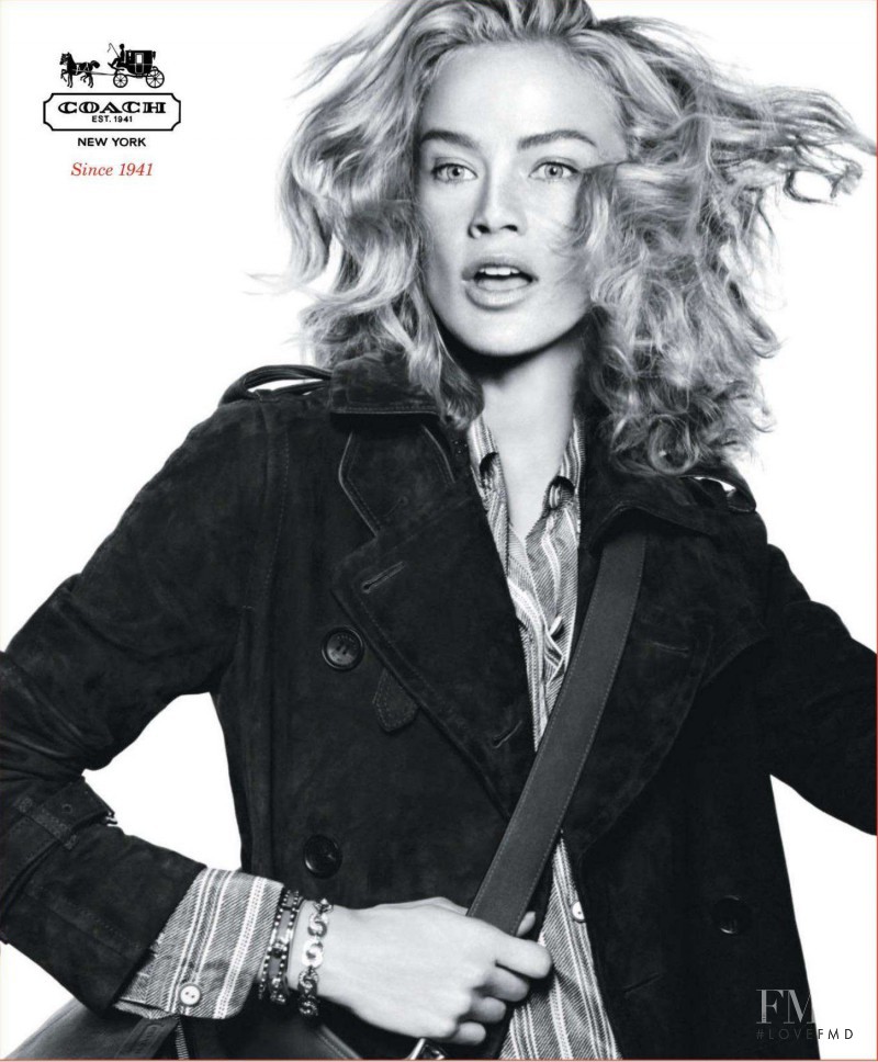 Carolyn Murphy featured in  the Coach advertisement for Autumn/Winter 2012