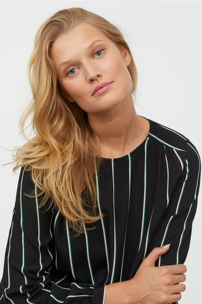 Toni Garrn featured in  the H&M catalogue for Winter 2018