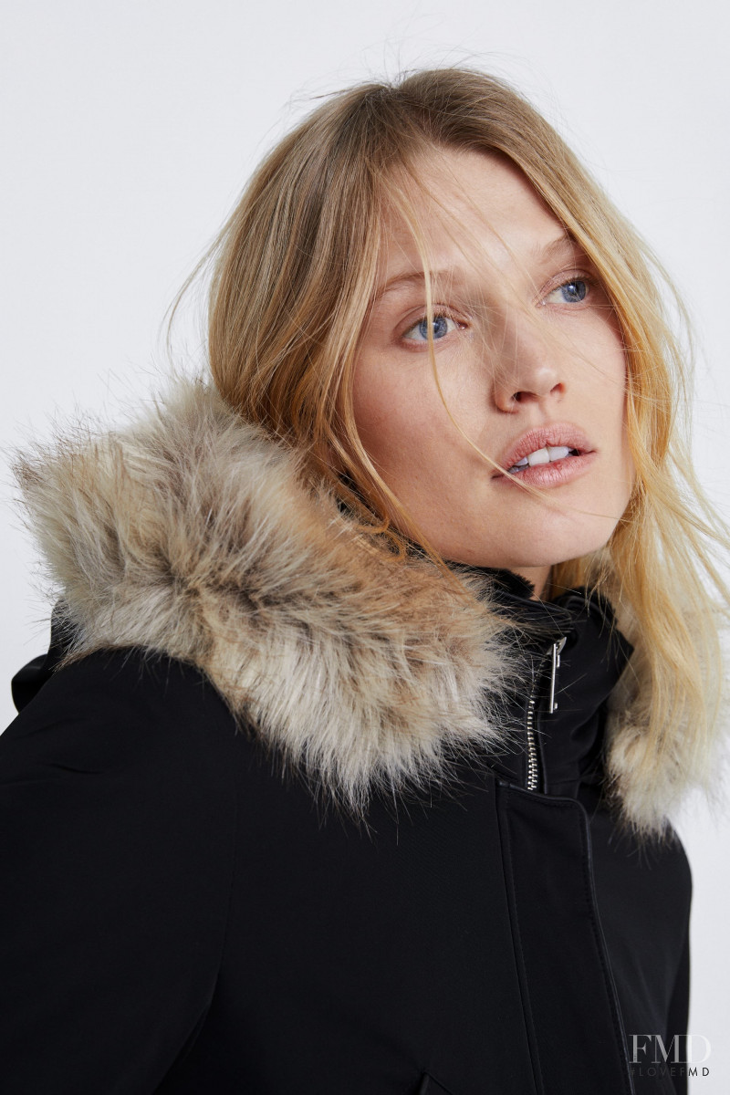 Toni Garrn featured in  the Zara catalogue for Winter 2018