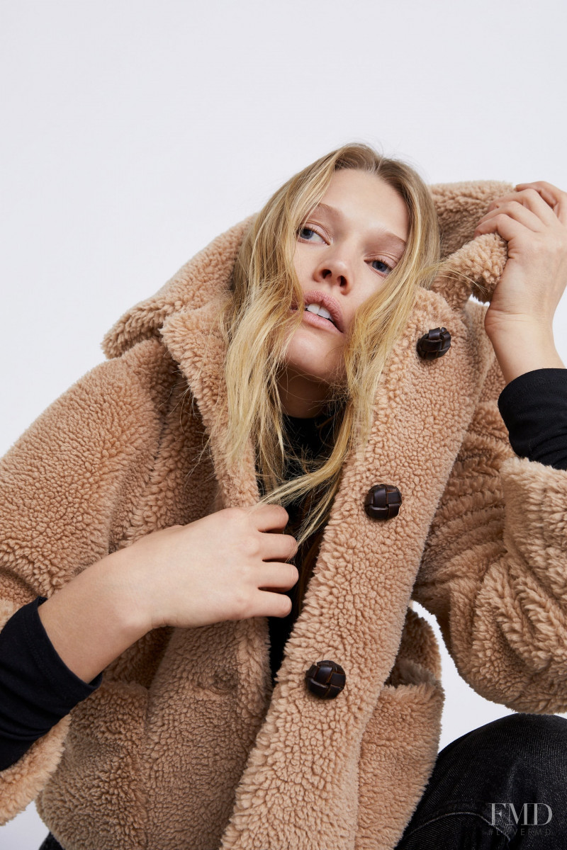 Toni Garrn featured in  the Zara catalogue for Winter 2018