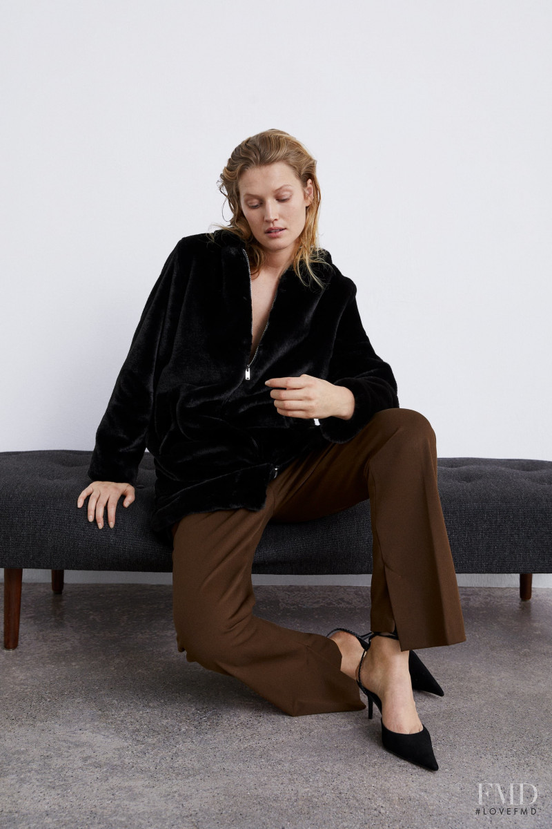 Toni Garrn featured in  the Zara catalogue for Winter 2018