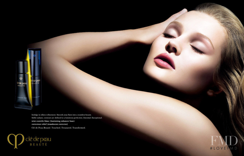 Toni Garrn featured in  the Clé de Peau Beaute advertisement for Spring/Summer 2010