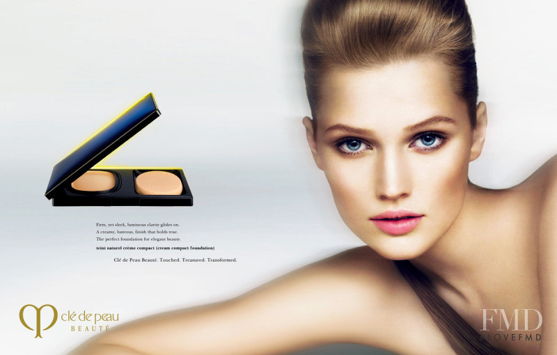 Toni Garrn featured in  the Clé de Peau Beaute advertisement for Autumn/Winter 2010