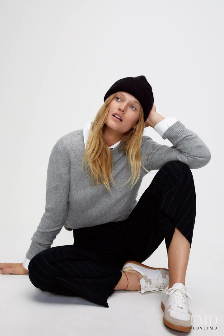 Toni Garrn featured in  the Zara catalogue for Autumn/Winter 2020